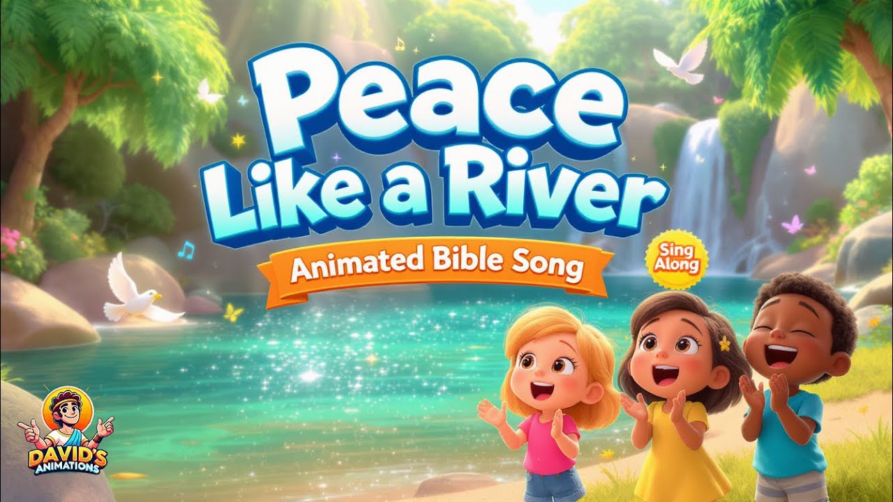 Peace Like a River (Sing Along) | Animated Bible Song for Kids | David’s Animations