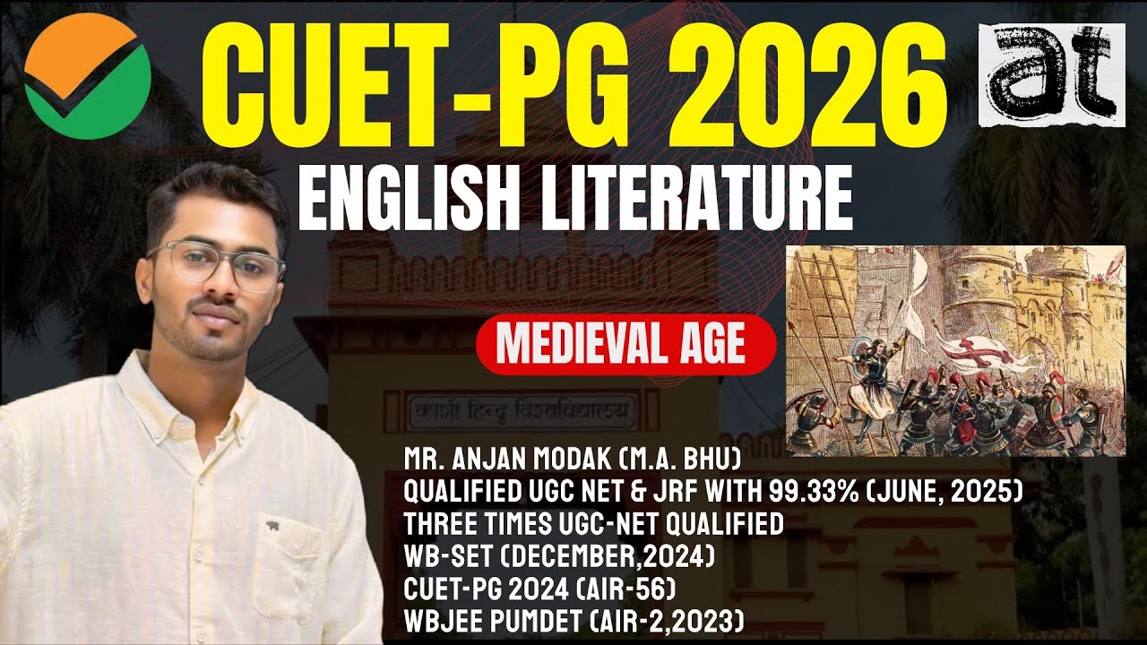 CUET-PG 2026 English Literature Preparation | Medieval Age Explained