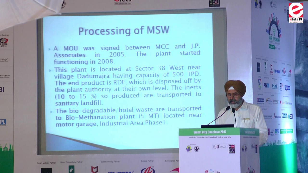 Elets Smart City Conclave, Chandigarh - P S Bhatti, MOH, Municipal Corporation Chandigarh