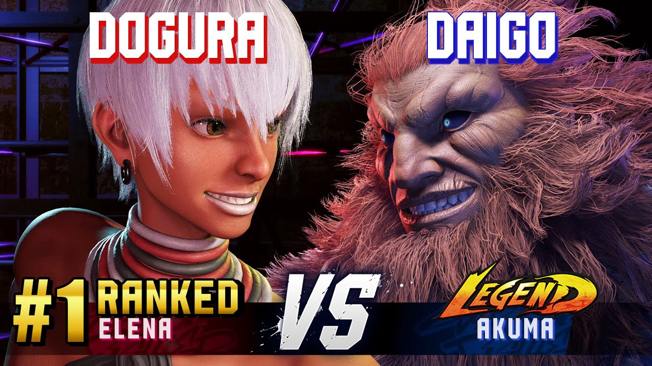 SF6 ▰ DOGURA (#1 Ranked Elena) vs DAIGO (Akuma) ▰ High Level Gameplay