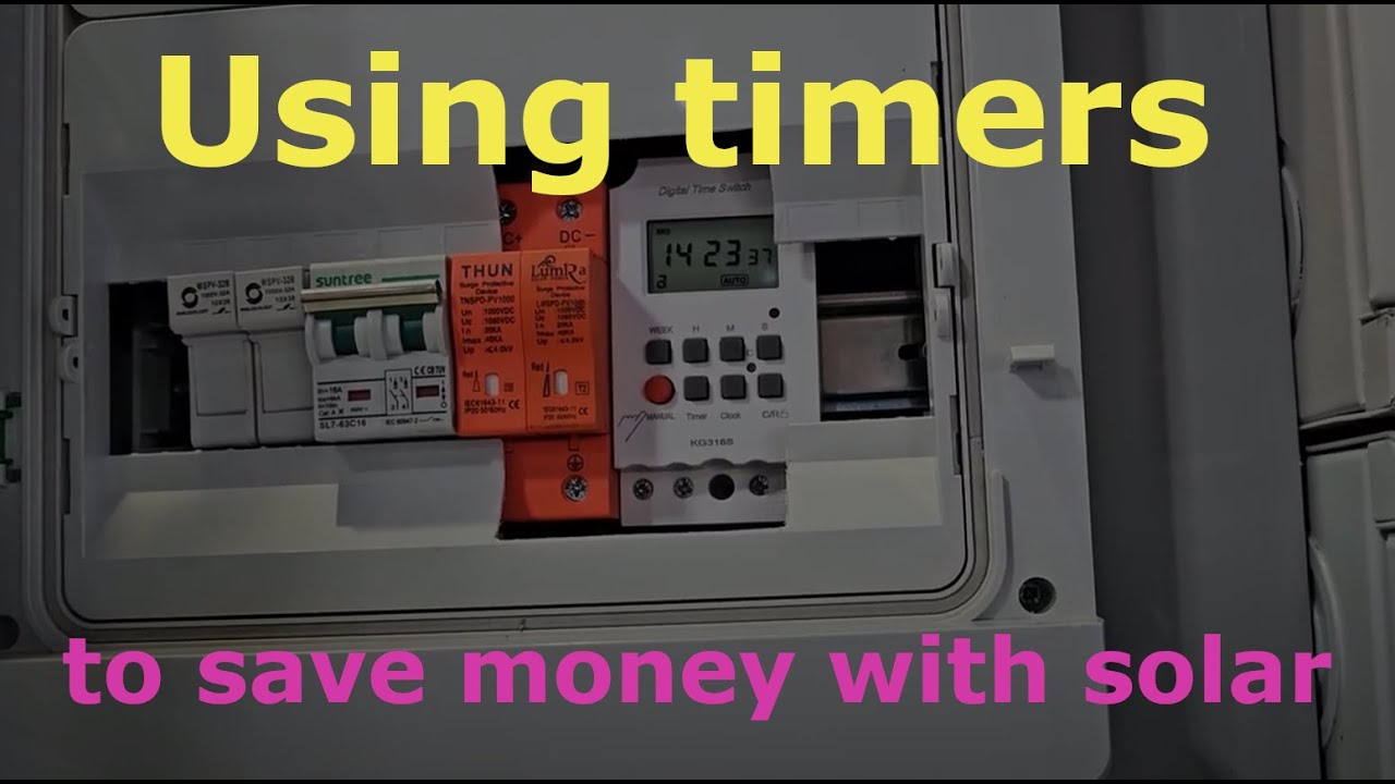 Using timers to increase daytime solar use and save money | SolarThailand.biz