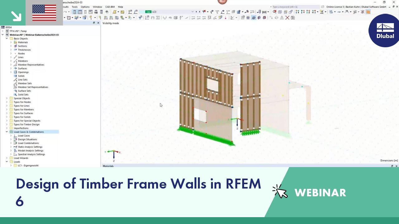 Webinar | Design of Timber Frame Walls in RFEM 6
