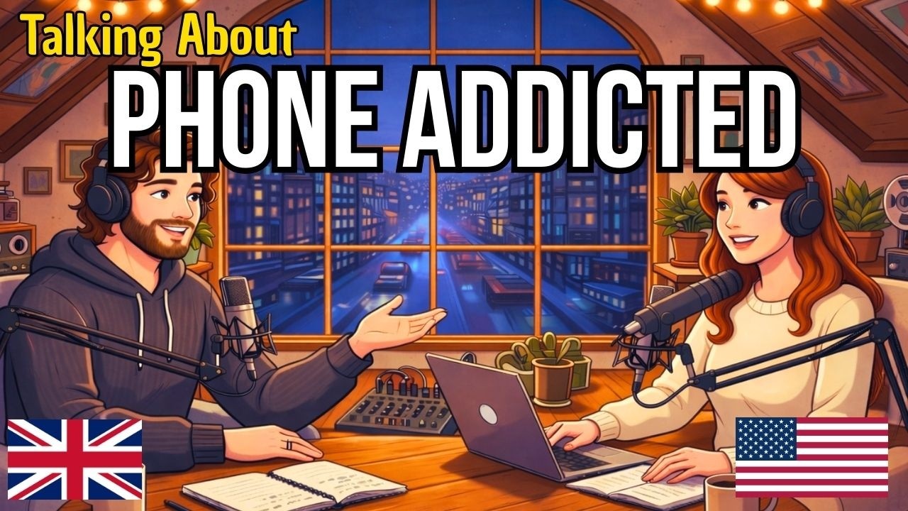 How to Talk About Your Phone Addiction in English | English Conversation Practice