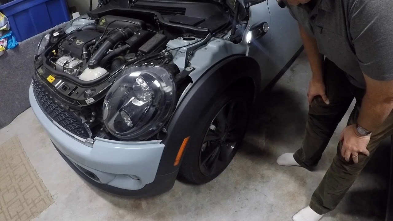 Mini Cooper S 2013 R56 remove front bumper