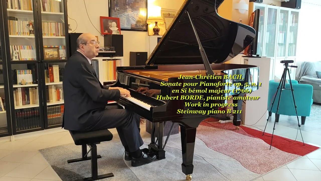 Jean-Chrétien BACH, Sonate pour Pianoforte op. 5, n. 1 en Si bémol majeur (1766)