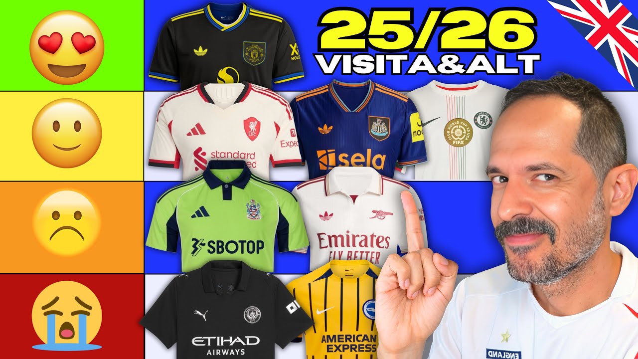 De la PEOR a la MEJOR: Camisetas Premier League 2025 🏴󠁧󠁢󠁥󠁮󠁧󠁿 Visitante & Alternativas