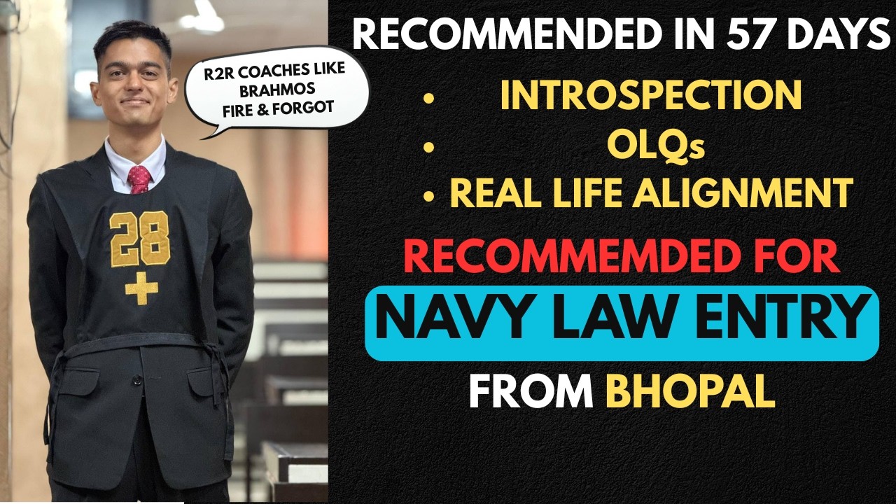 57 Days to Navy Law Recommendation! Insider Strategy Revealed  | ROAD TO RECOMMENDATION