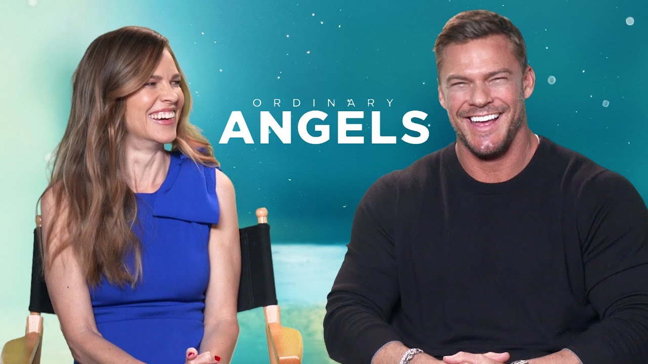 Alan Ritchson and Hilary Swank on Filming ORDINARY ANGELS