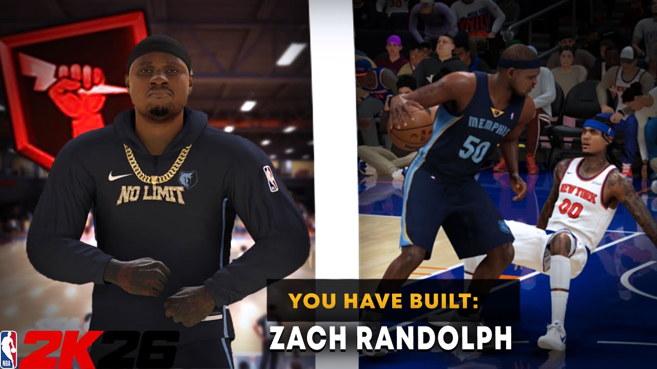 THIS Z-BO BUILD BULLIES EVERYONE! Best Zach Randolph Build in NBA 2K26! 99 POST CONTROL AND STRENGTH