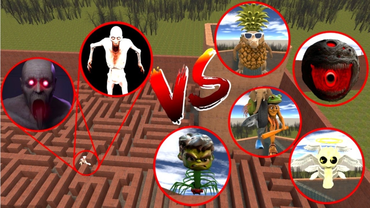 Tung Tung Tung Sahur VS Sonic VS SCP 096 In Garry's Mod.#scp096 #garrysmod  #nextbots