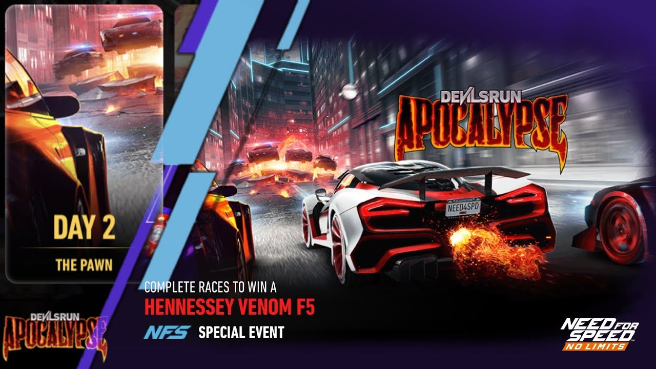 Hennessey Venom F5 | Day 2  THE PAWN | NFS No Limits: Apocalypse