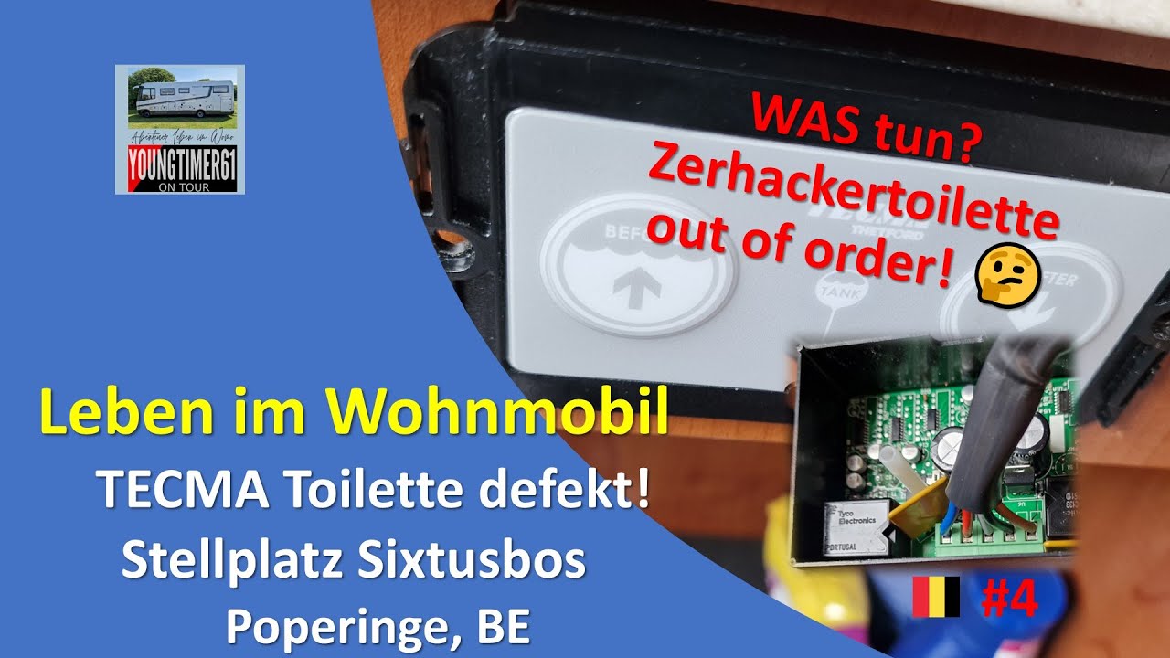 Tecma Zerhackertoilette DEFEKT - DIY Reparatur auf der Wiese!😊