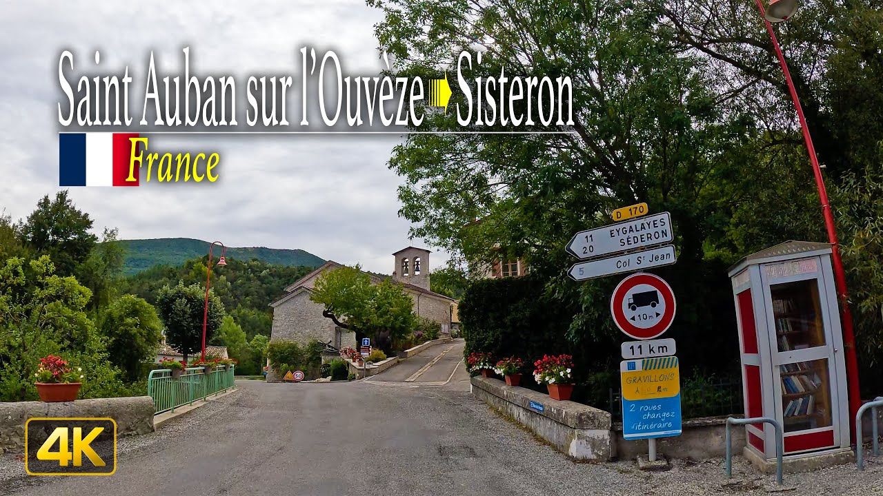 Driving across the French Countryside from Saint Auban sur l’Ouvèze to Sisteron 🇫🇷