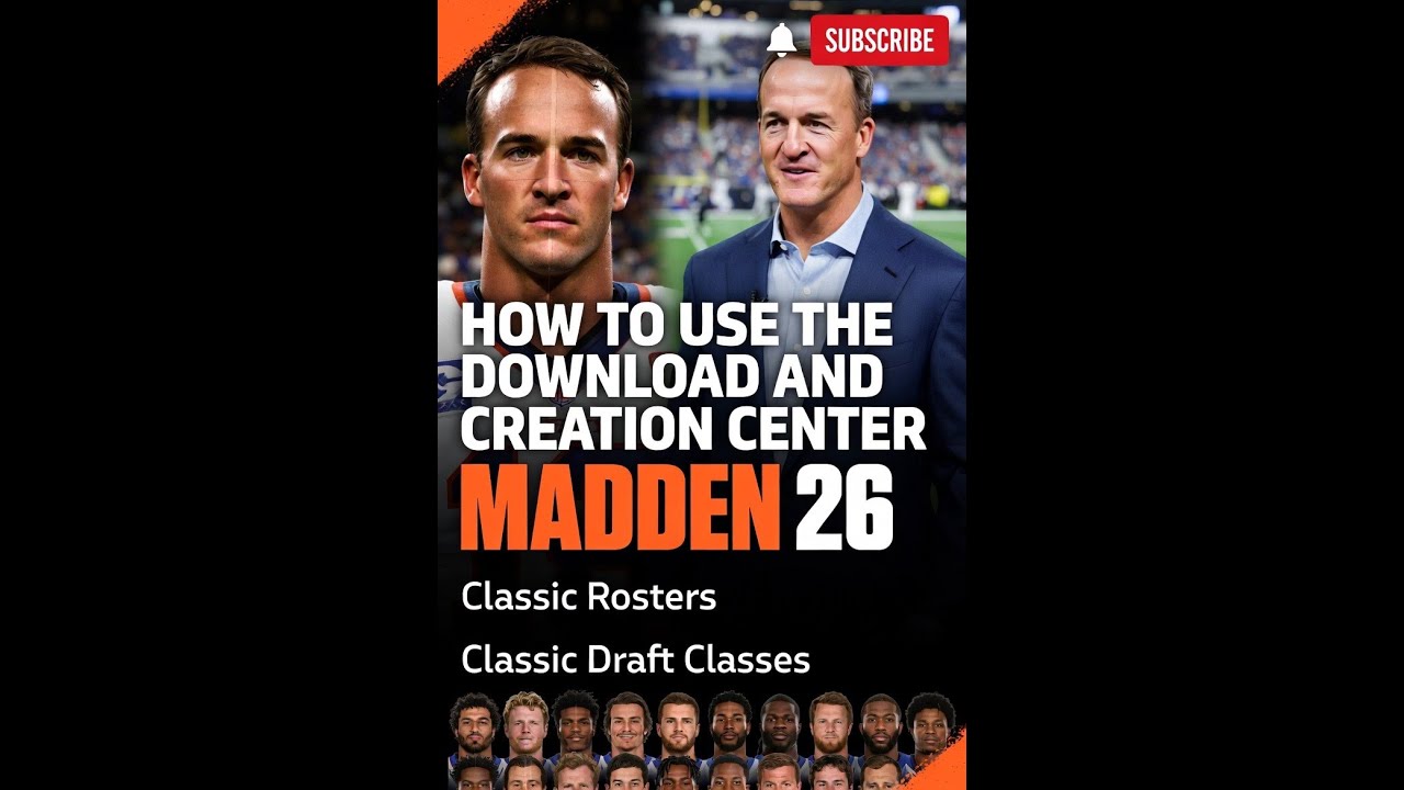 Download Classic Rosters & Draft Classes in Madden 26! (Easy Tutorial) #nfl