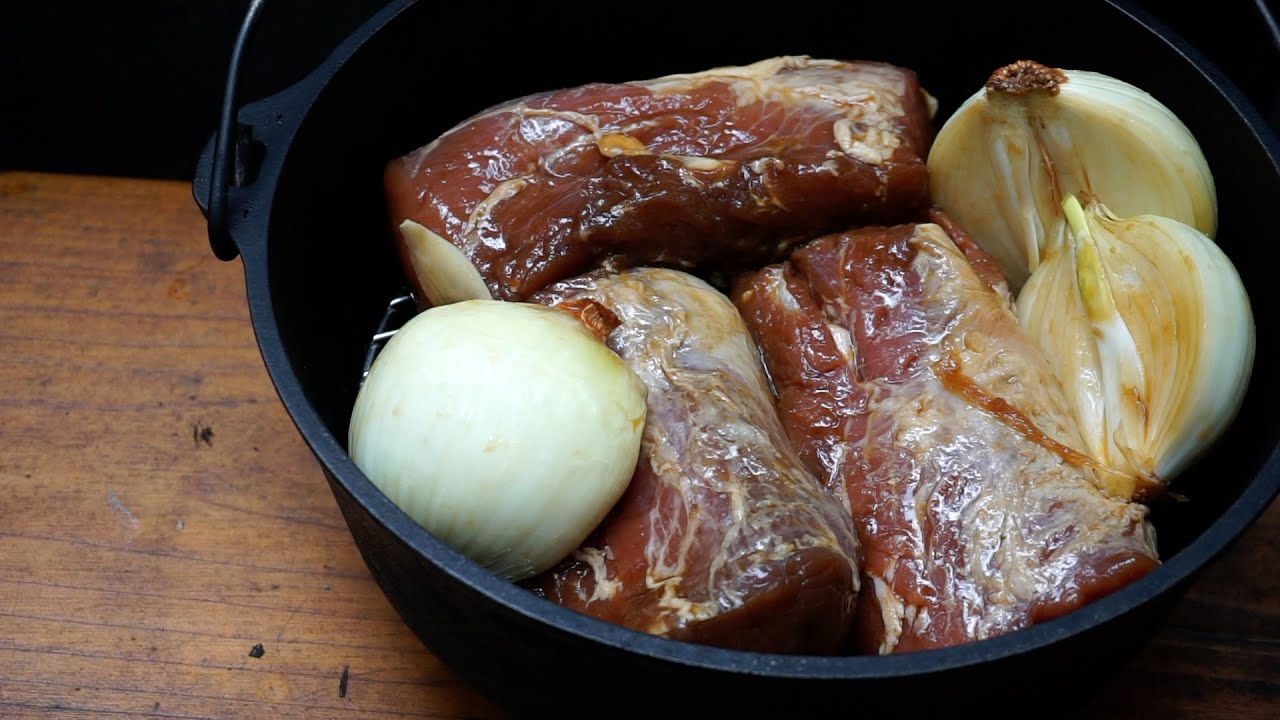 Family Group Camping | Roast Pork in Dutch Oven | Golden Ears Canada