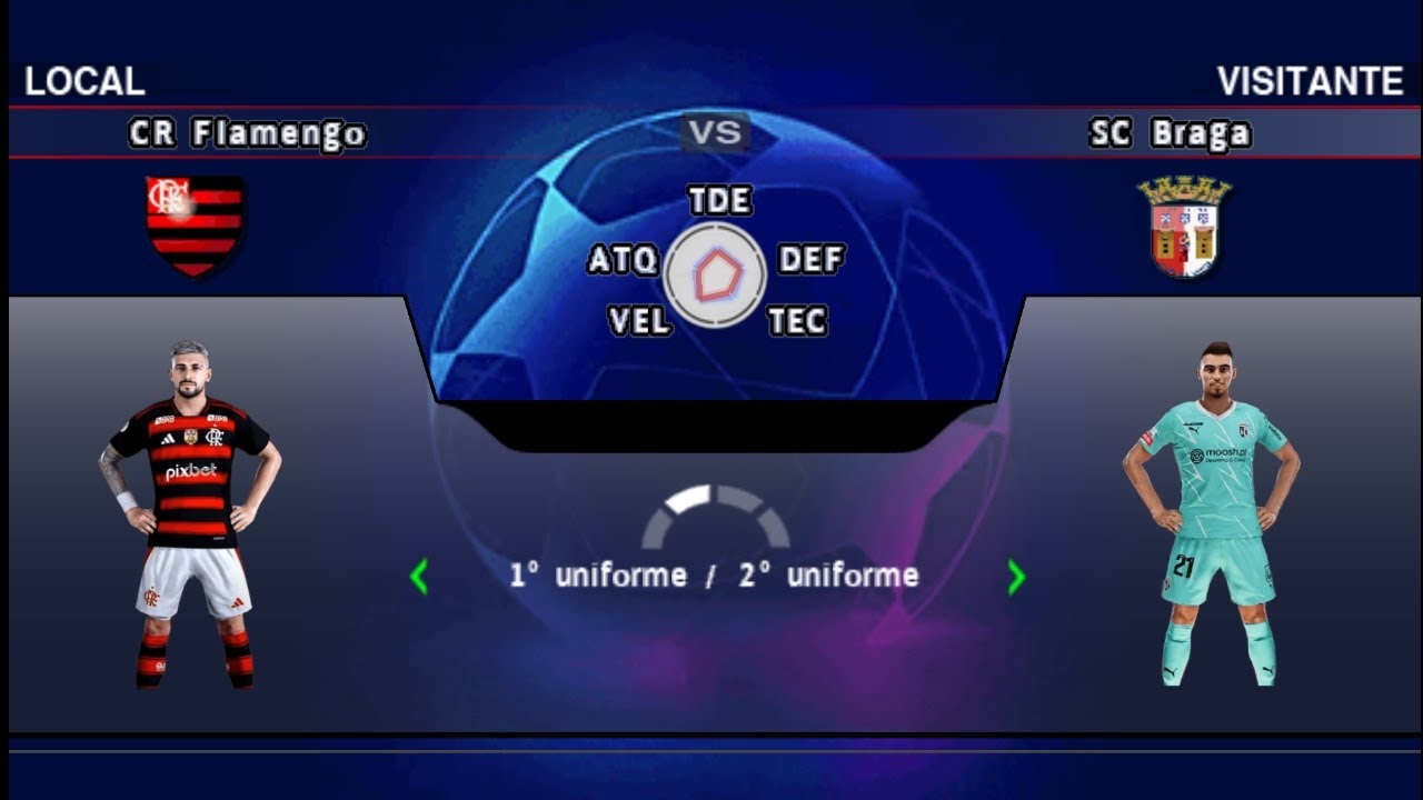 Uefa Champions League - 4° Rodada 🇧🇷 CR Flamengo 2 - 0 SC Braga 🇵🇹