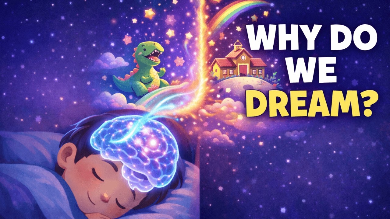Why Do We Dream? 🧠🌙 | REM Sleep, Nightmares & The Science of Dreams for Kids #Dreams #Nightmare