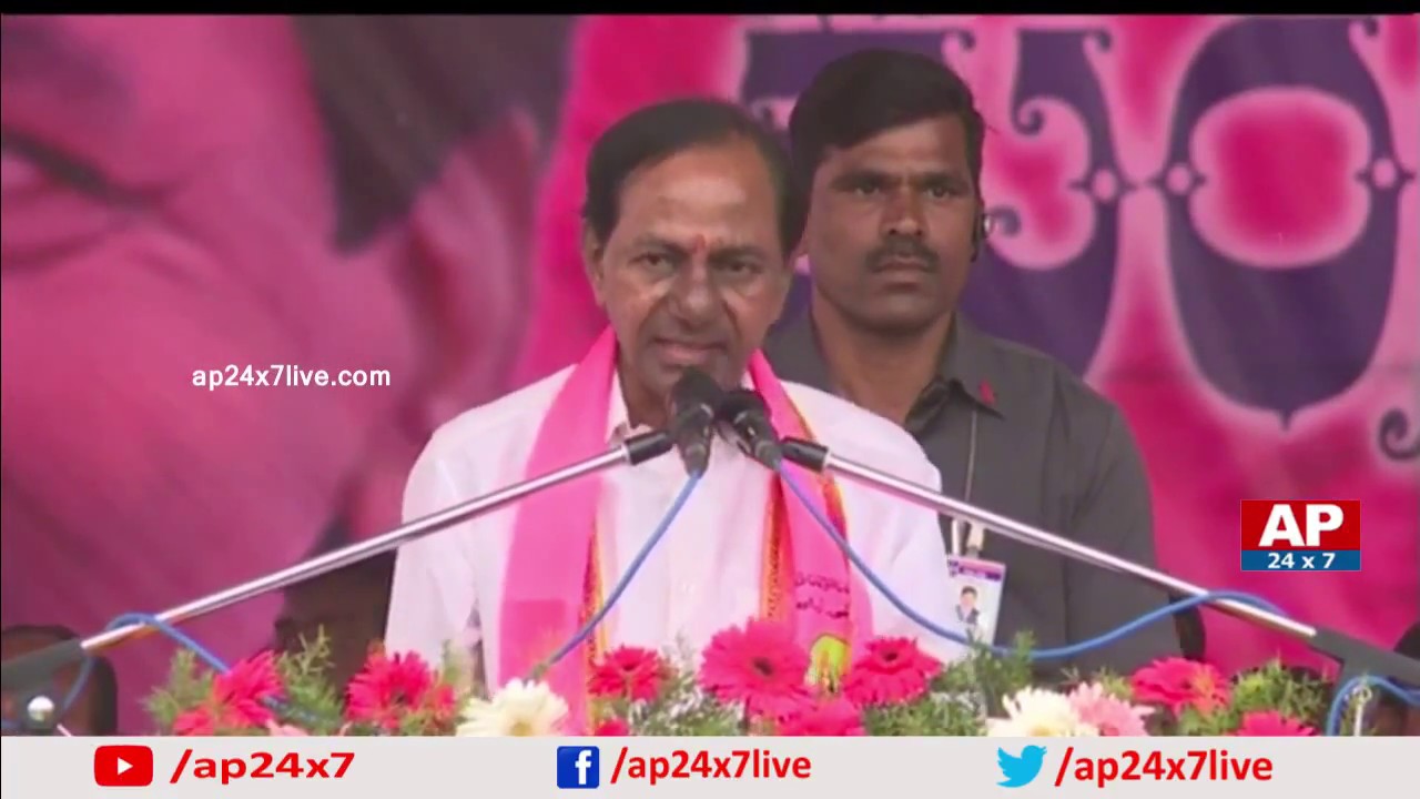 TRS Chief KCR Full Speech | Thungathurthi Praja Ashirvada Sabha | KCR Meeting Highlights | AP24x7
