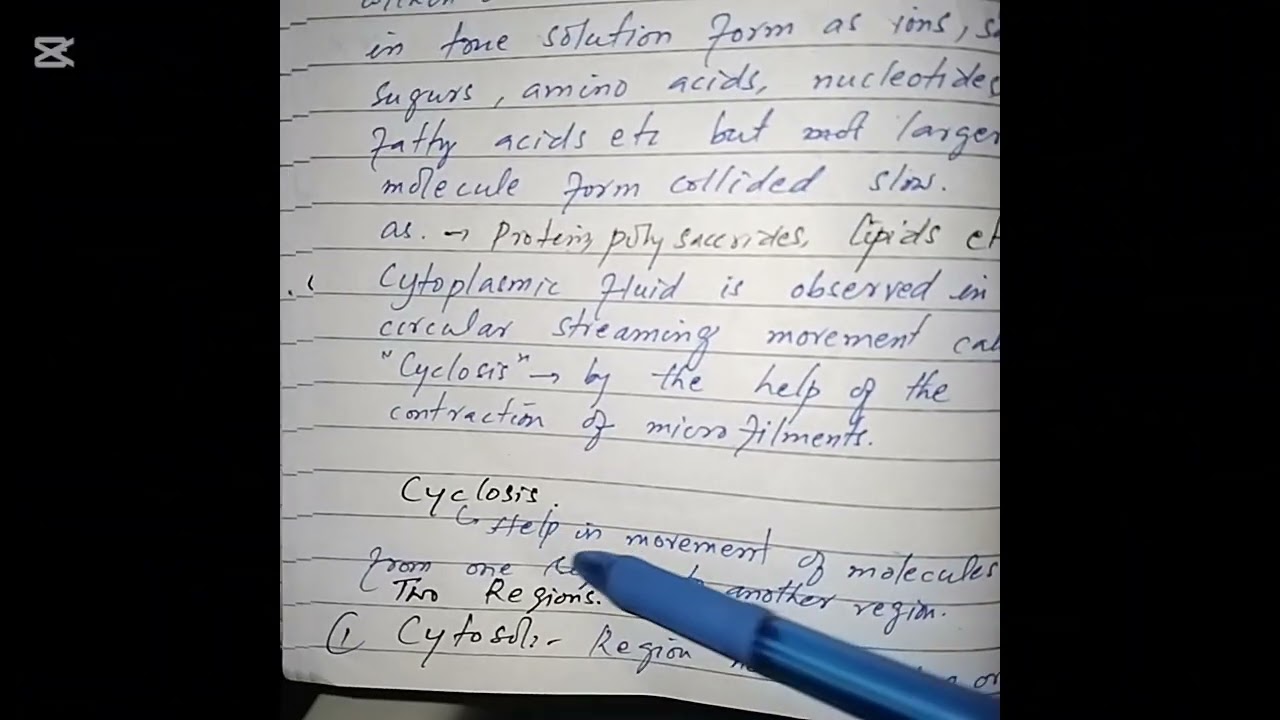 Cytoplasm | Biology Lecture 
