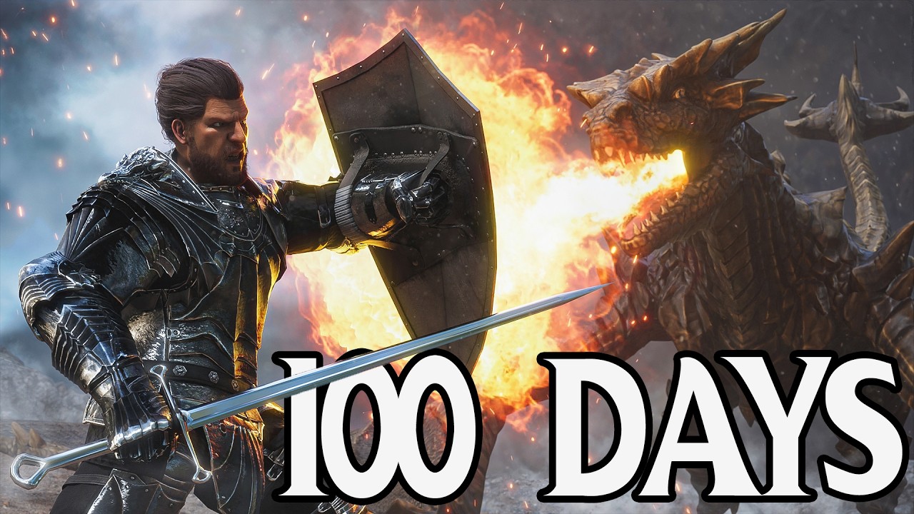 I Spent 100 Days In Ark Filled With Dragons!