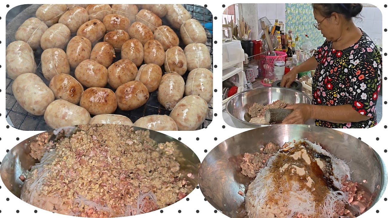 แจกสูตรใส้กรอกทำกินทำขายง่ายๆกับครัวยายยงค์บ้านหมี่