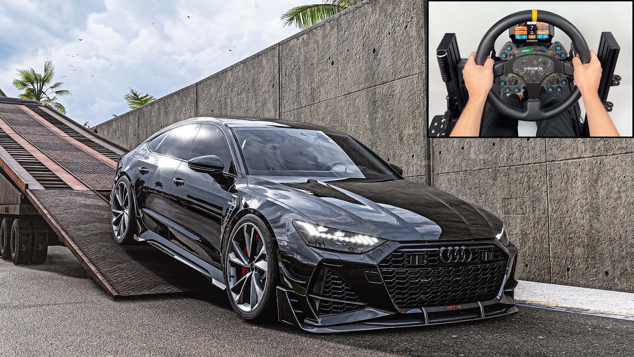 Audi RS7 Sportback | Forza Horizon 5 | Steering Wheel Gameplay