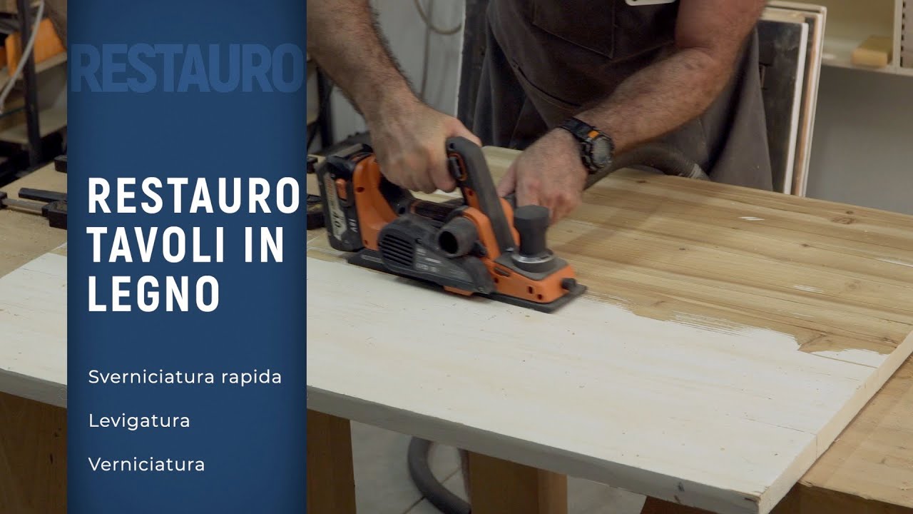 Come RESTAURARE tavoli in LEGNO - Sverniciatura rapida, levigatura e verniciatura del legno