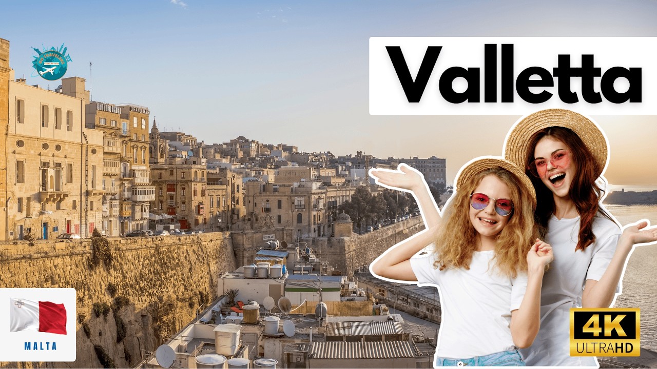 Valletta Malta 4K 🇲🇹 | Europe’s Smallest Capital with the Biggest History!
