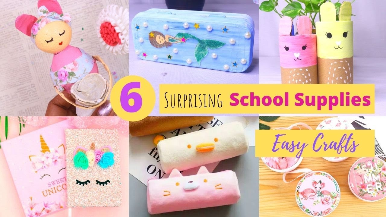 6 Surprising Ways to Make School Supplies Crafts at Home