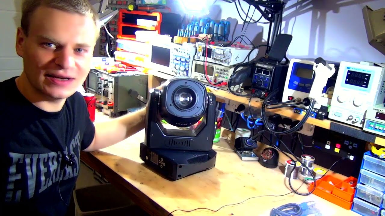 Moving Head Lighting REVIEW & Teardown (Shehds LED & Spot 100W)