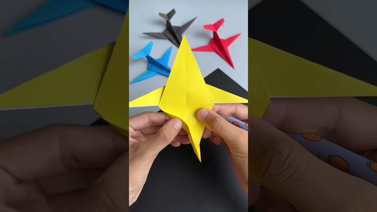 DIY Papierflugzeug basteln - Aircraft Design #papierfalten #flugzeug #papierflieger #lifehacks