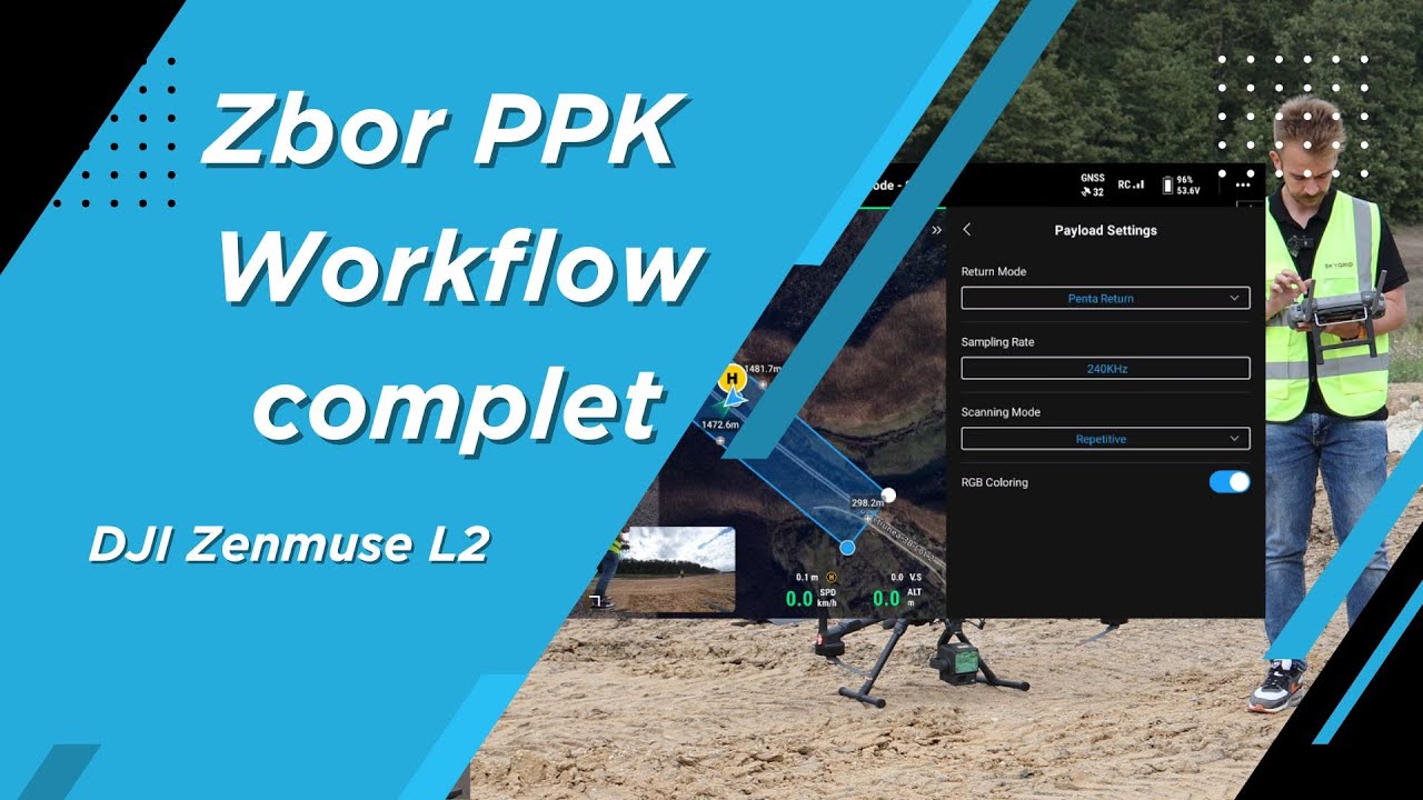 DJI Zenmuse L2 Full PPK Flight Workflow - SKYGRID.RO