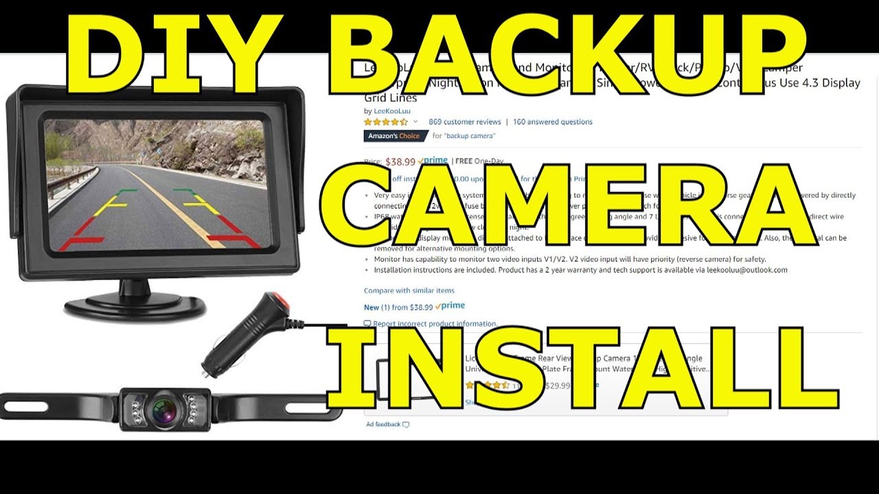 DIY Amazon $40 backup camera installation, 2001 Tundra