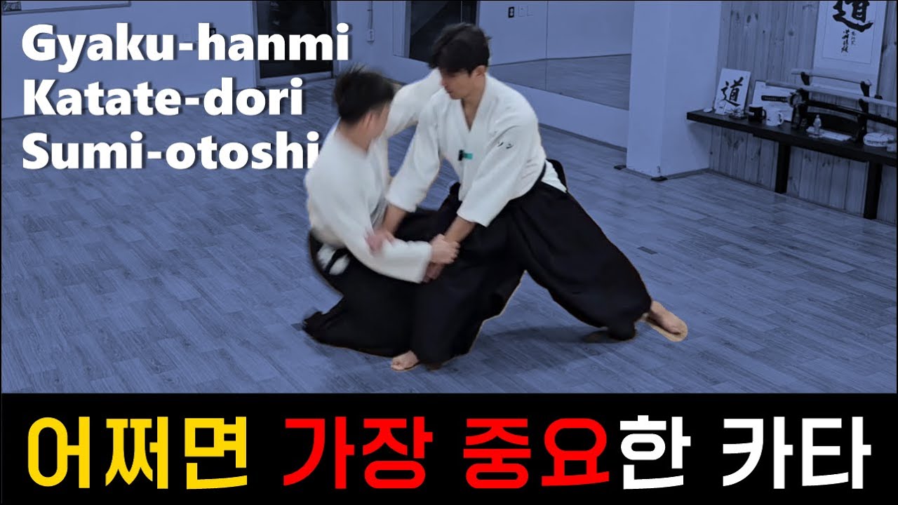 【아이키도】초심자에게 가장 먼저 가르치는 카타(스미오토시/구석던지기) #aikido #incheon #korea