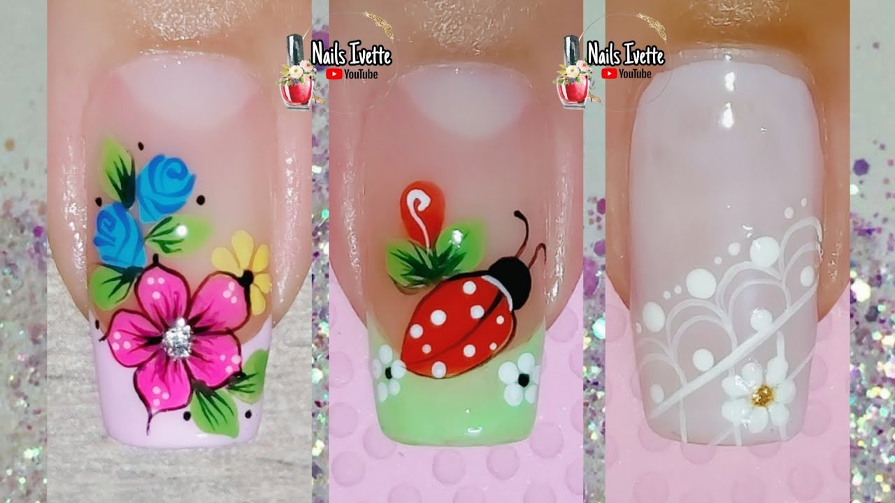3 Decoración de uñas bonitos / modelos de uñas / ideas para decorar las uñas