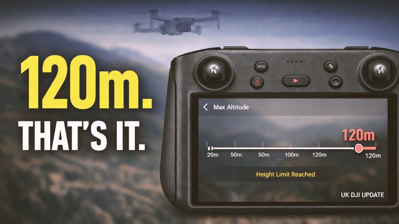 Компания DJI ограничила дальность полета дронов в Великобритании до 120 метров — Правила управлен...