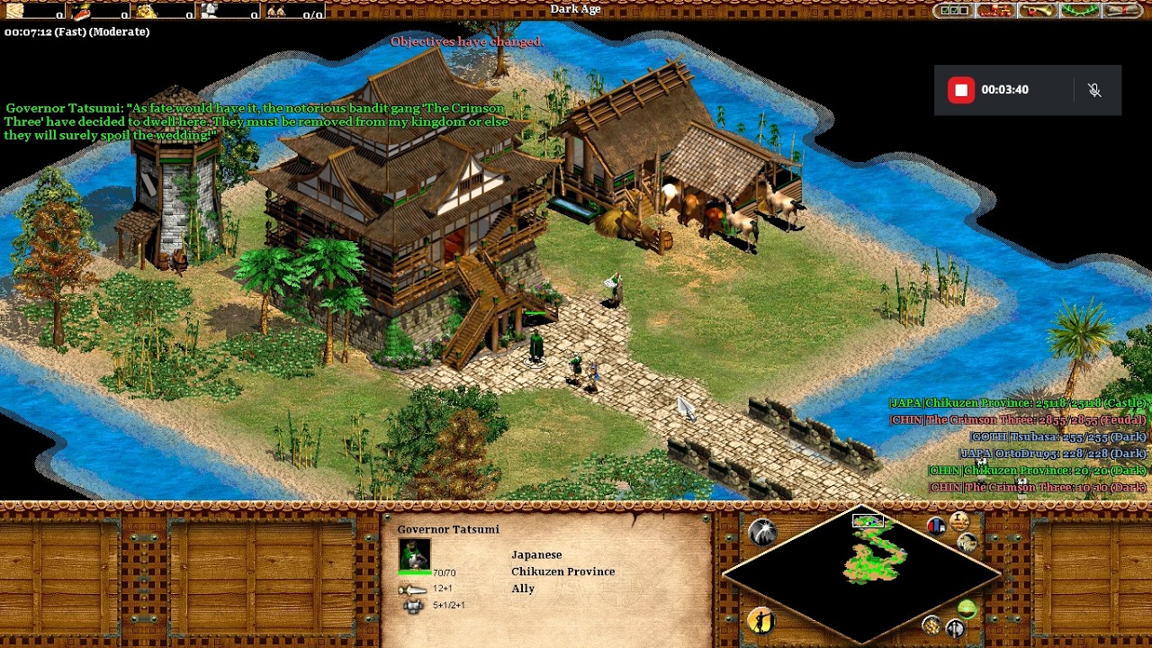 Age of empires 2 custom scenario: Tsubasa's tale I (part 1) (No commentary)
