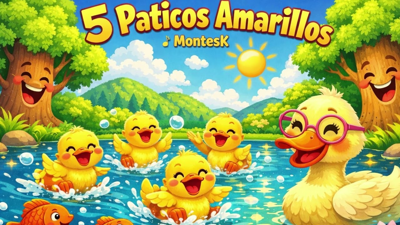 5 paticos  amarillos
