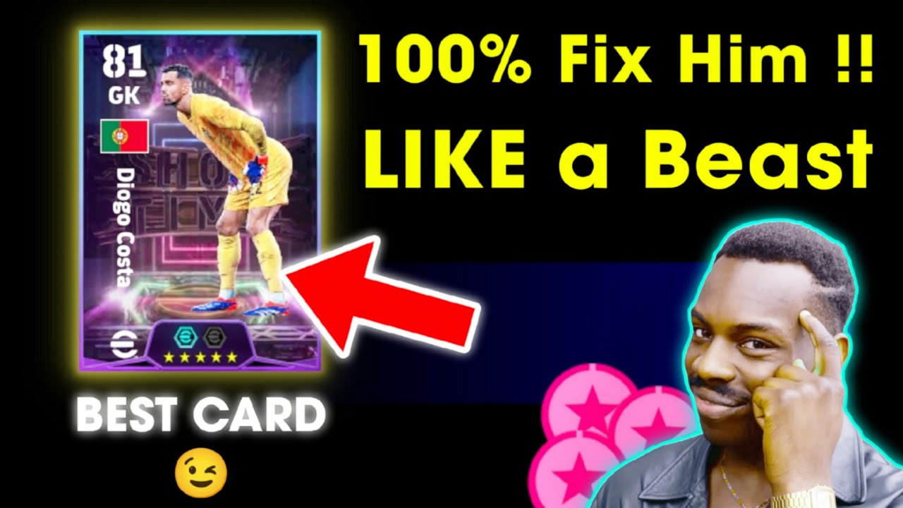 Fix Your Showtime Diogo Costa like a BEAST ☠️🔥 !! Best FREE GK !! eFootball 2025 Mobile