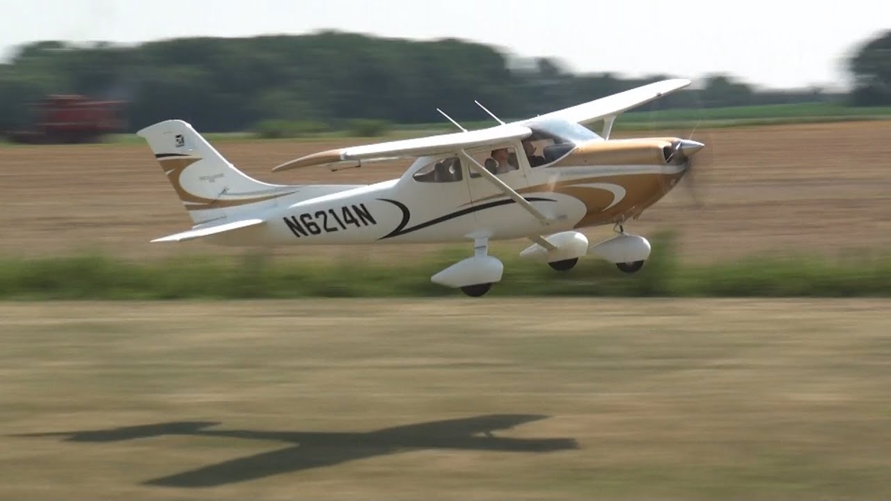 Giant Scale Cessna 182 RC plane w/ 4 cylinder gas engine!! 4-stroke!!