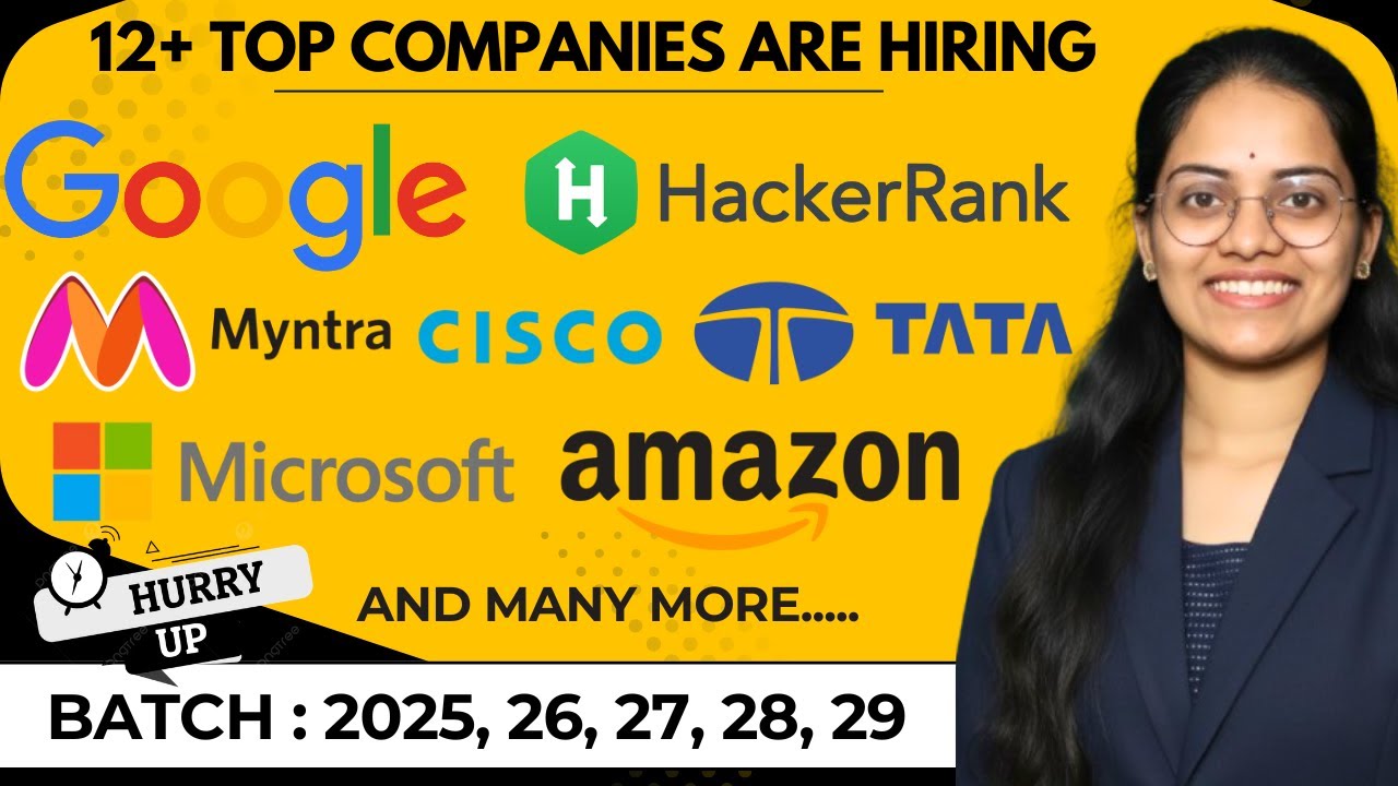 12+ лучших компаний, нанимающих студентов и недавних выпускников🔥 | Google, Amazon, Microsoft, My...