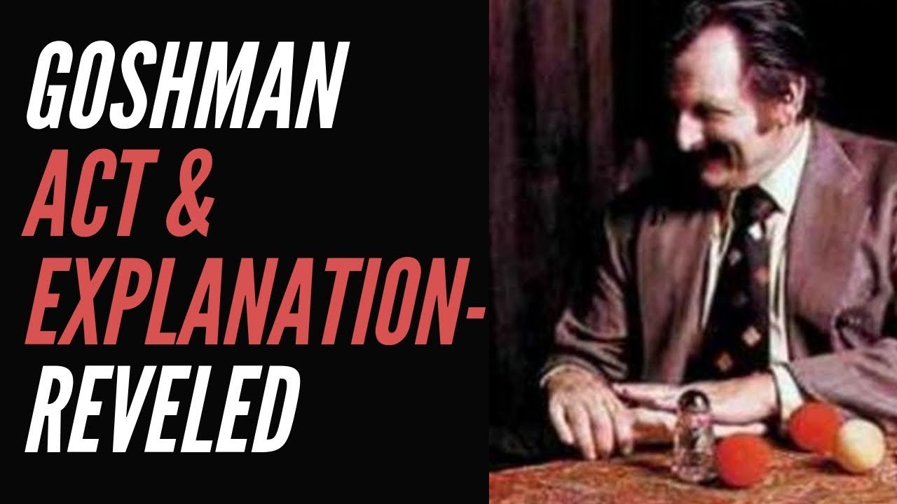 Albert Goshman reveled - COMPLET ACT & EXPLANATION -  Magic By Gosh