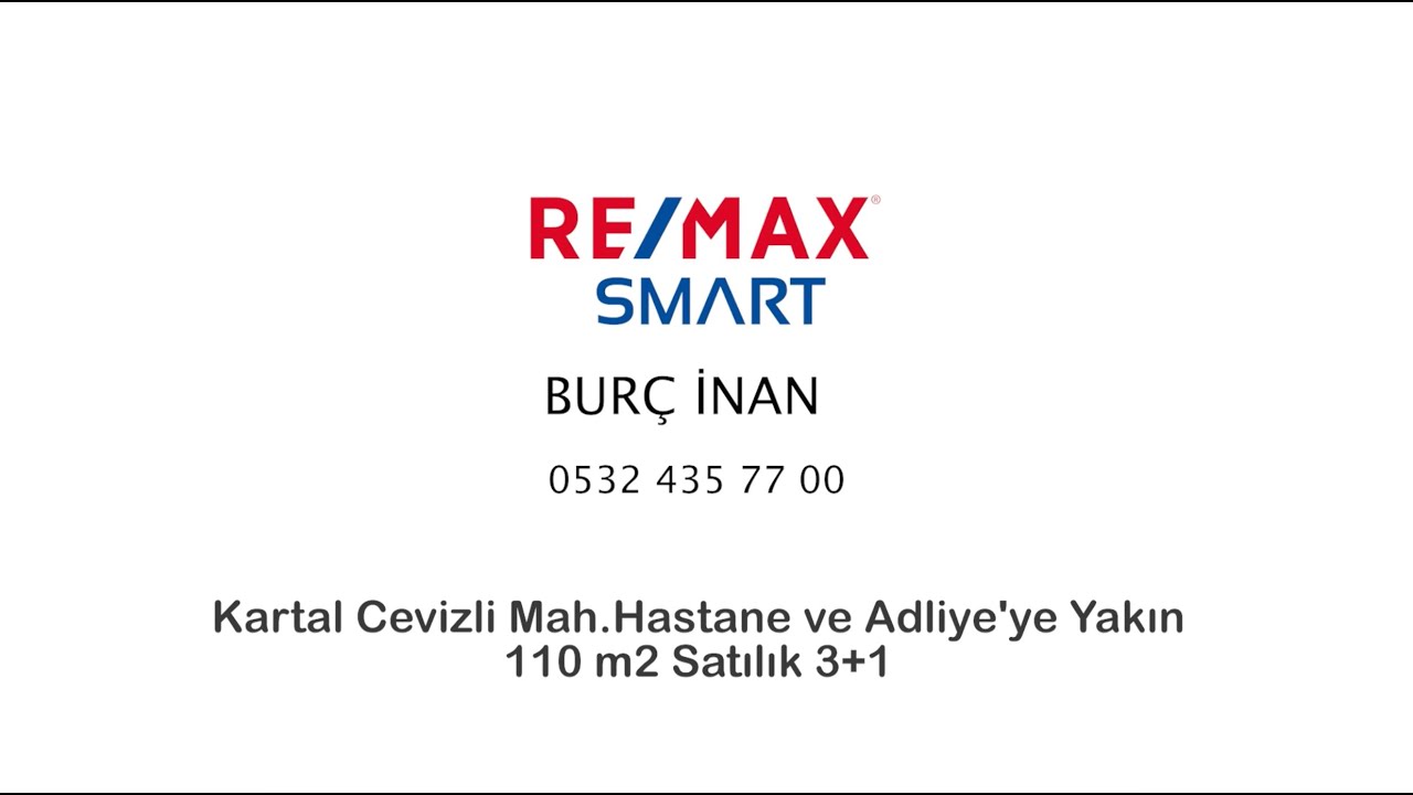 Kartal Cevizli Mah.Hastane ve Adliye'ye Yakın 110 m2 Satılık 3+1