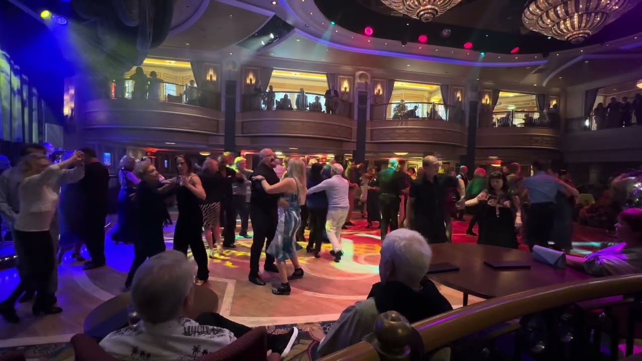 Cunard Queen Elizabeth 2026 New Year. Queens Room Musicians. A Cha Cha Cha