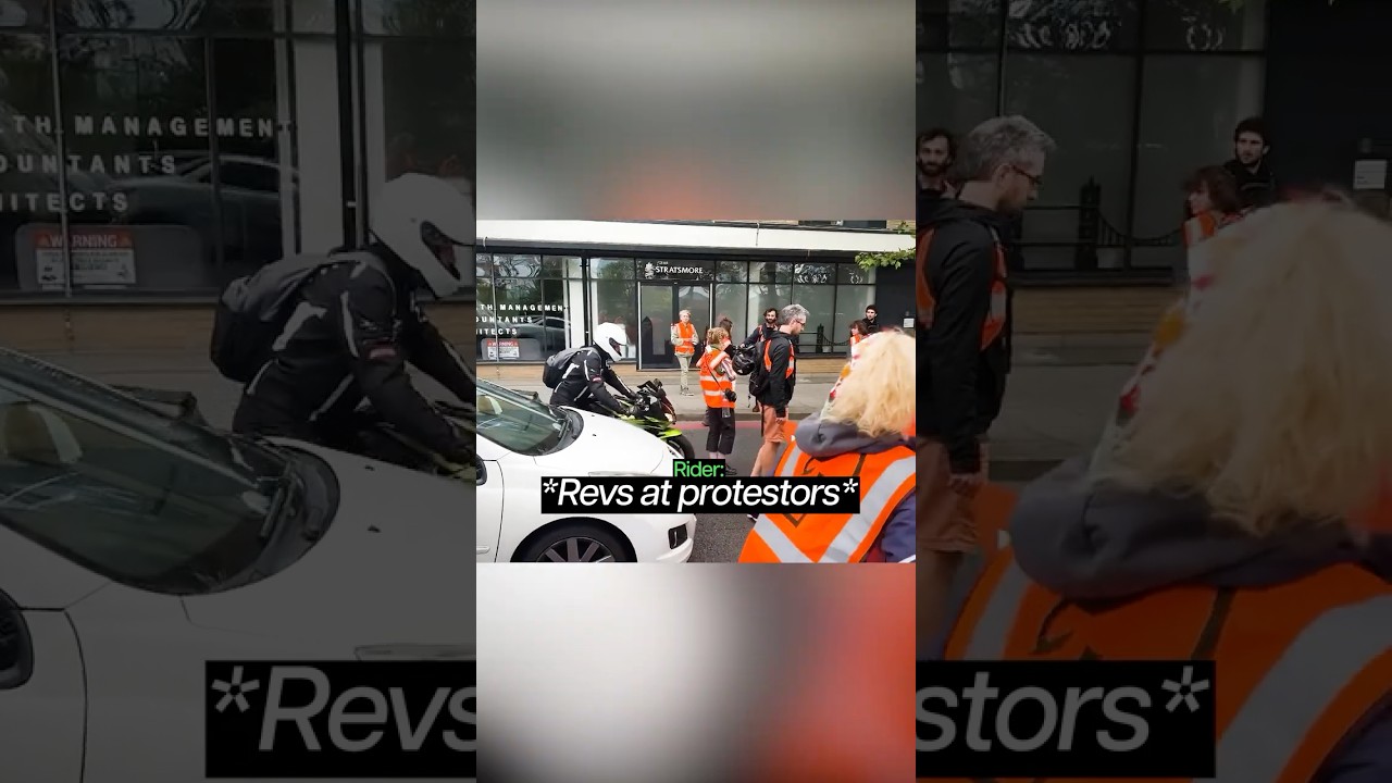 Sportbiker Vs Just Stop Oil Protestors