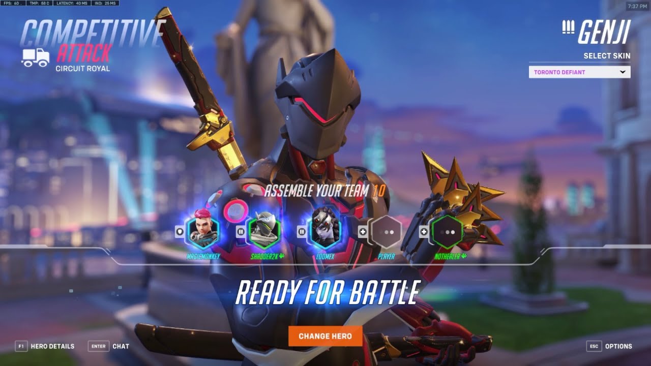 Overwatch 2 Genji God Shadder2k Hits DPS Rank Top 10 Spot