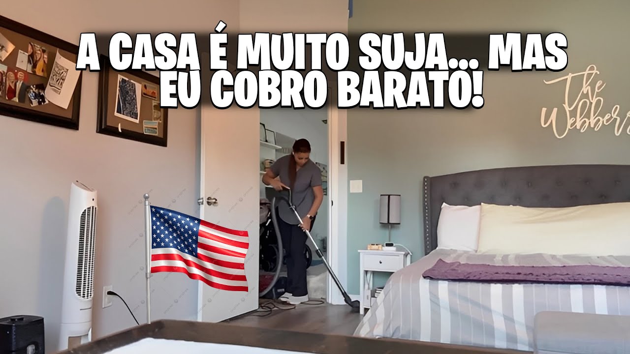 COBRO BARATO MESMO COM A SUJEIRA: O ANTES E DEPOIS DESSA FAXINA NOS EUA😵‍💫🇺🇸