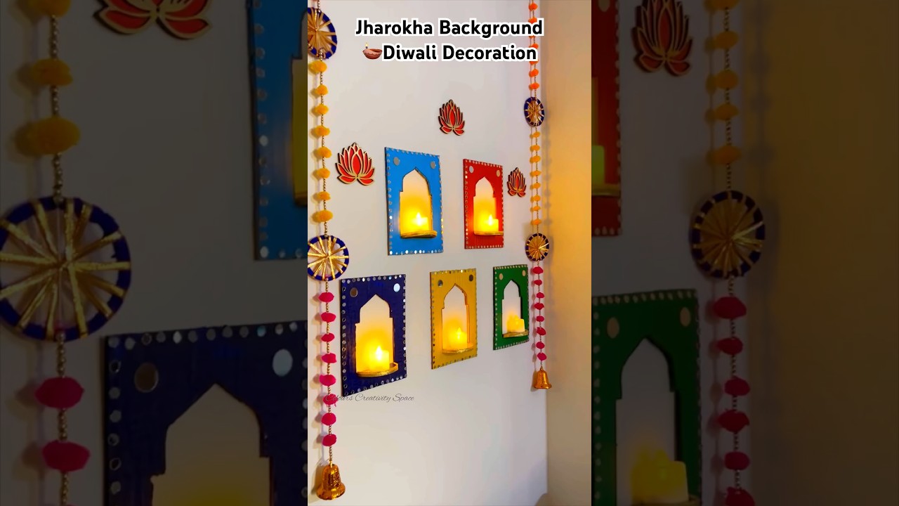 Jharokha Diwali Decoration from cardboard #diwalicraft #diwali #shorts #jharokha #diwalidiya #craft