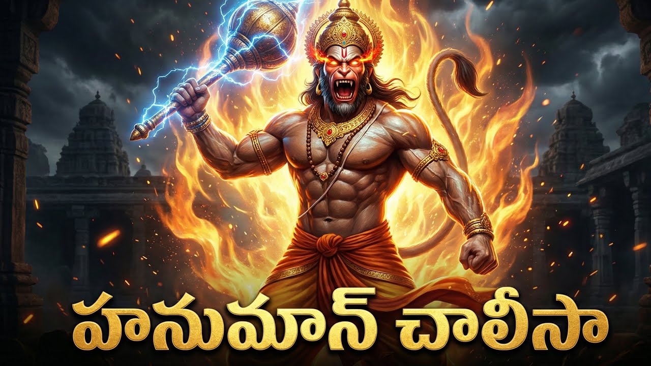 హనుమాన్ చాలీసా/Hanuman Chalisa Telugu | Powerful Hanuman Chant | Jai Hanuman 