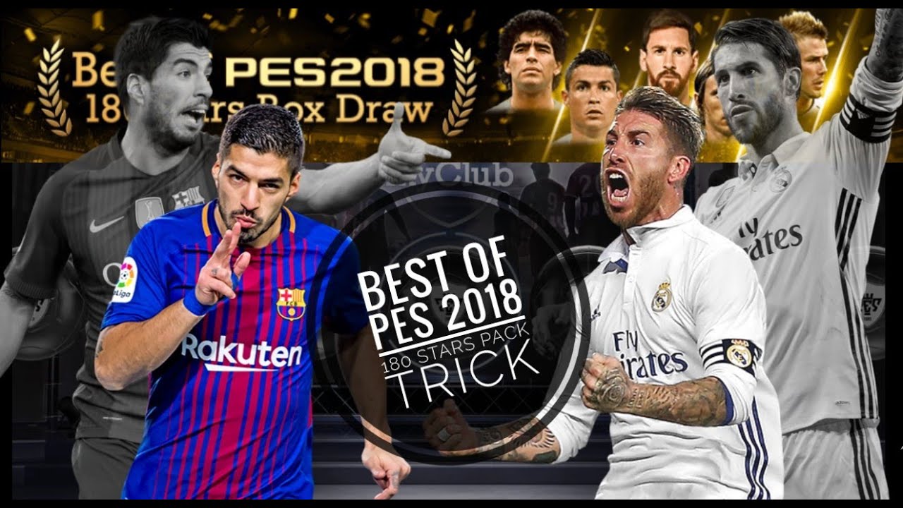 Black Ball trick in Best Of PES 2018 180 Stars Box Draw || Pes 2018
